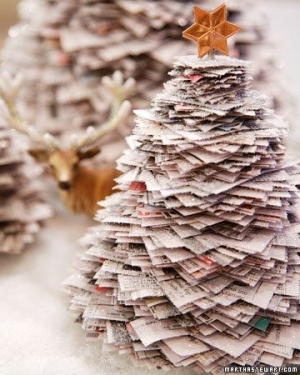Fazer uma Árvore de Natal com Material Reciclado- Online24
